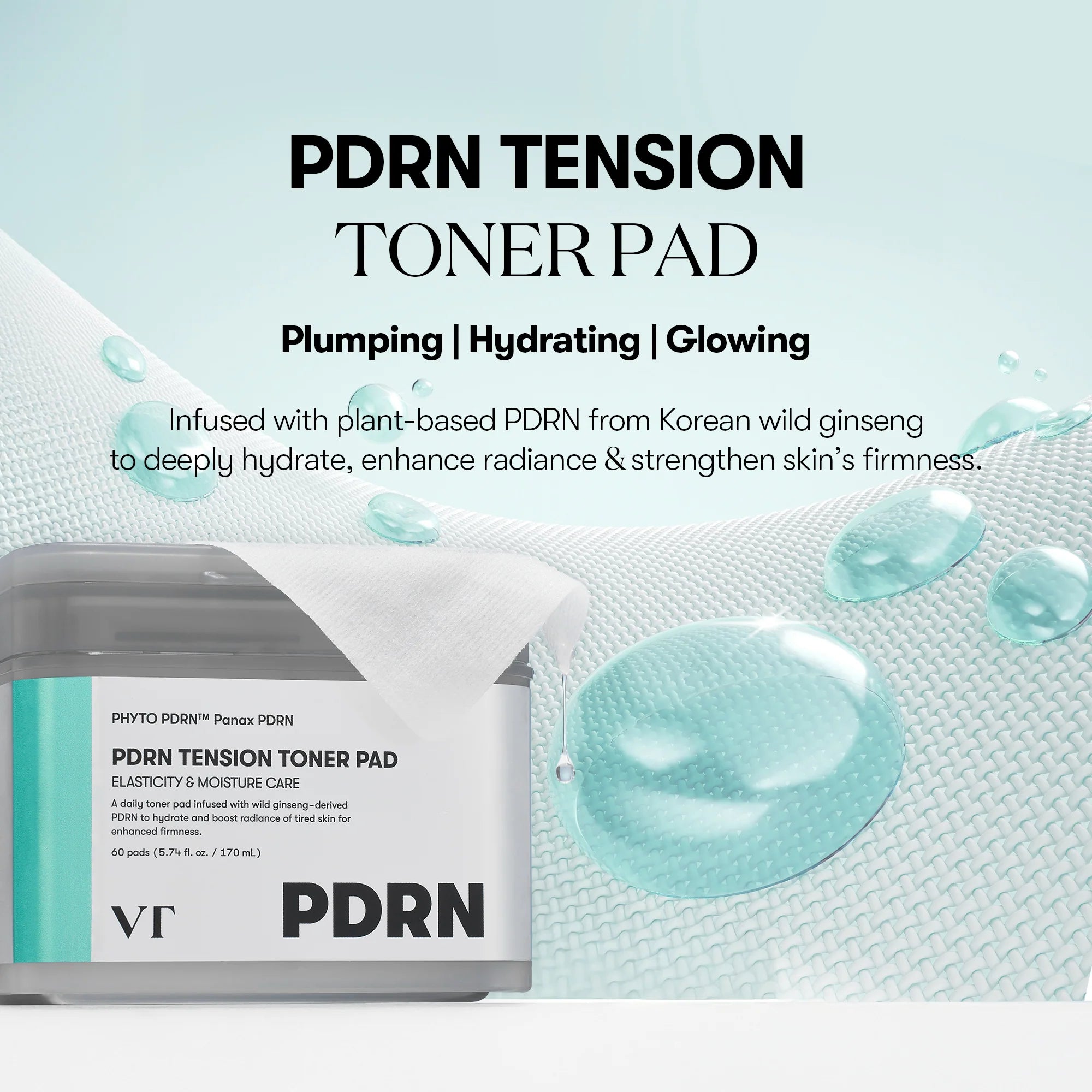 VT Cosmetics PDRN Tension Toner Pad