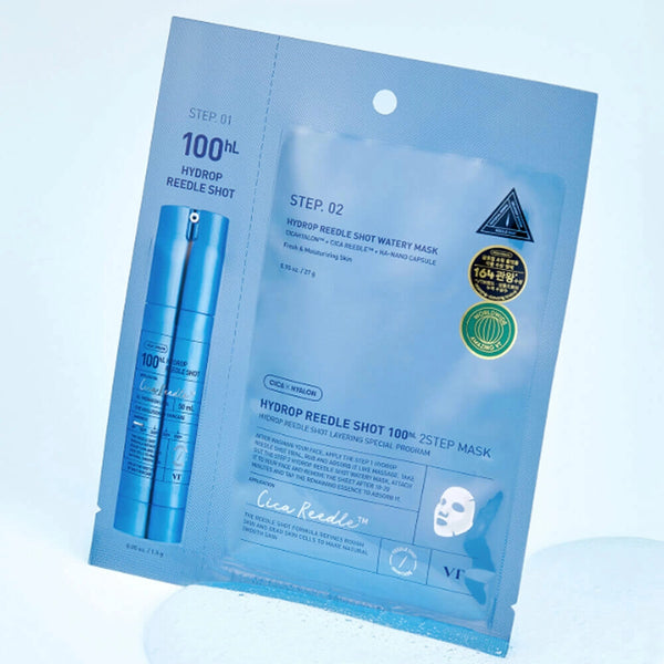 Mitrinoša maska VT Cosmetics Hydrop Reedle Shot 100hL 2-Step Mask