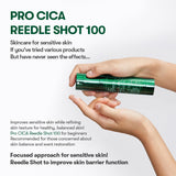 Serums-būsteris ar mikroadatām jutīgai ādai VT Cosmetics Pro Cica Reedle Shot 100