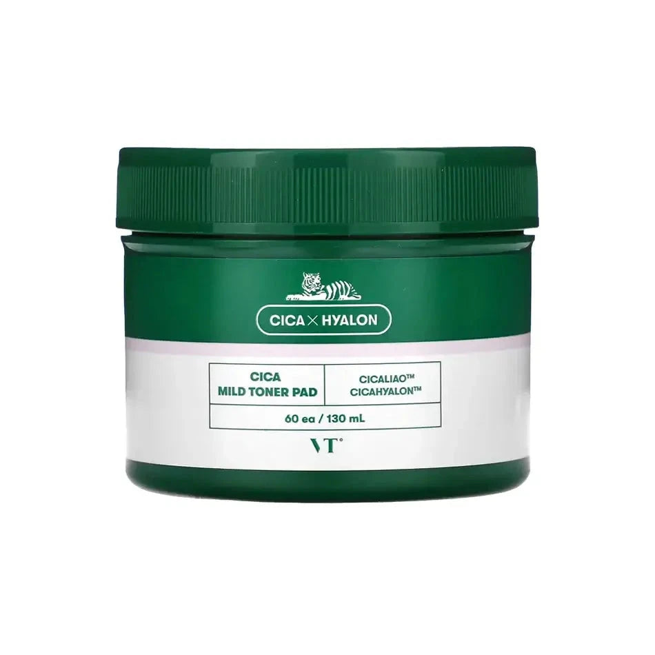 Ādu nomierinoši spilventiņi ar centellu Vt Cosmetics Cica Mild Toner Pad