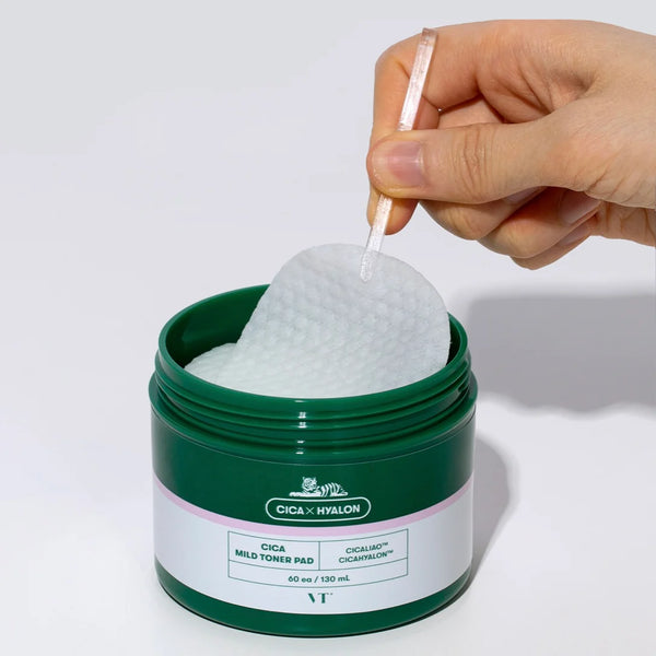 Ādu nomierinoši spilventiņi ar centellu Vt Cosmetics Cica Mild Toner Pad