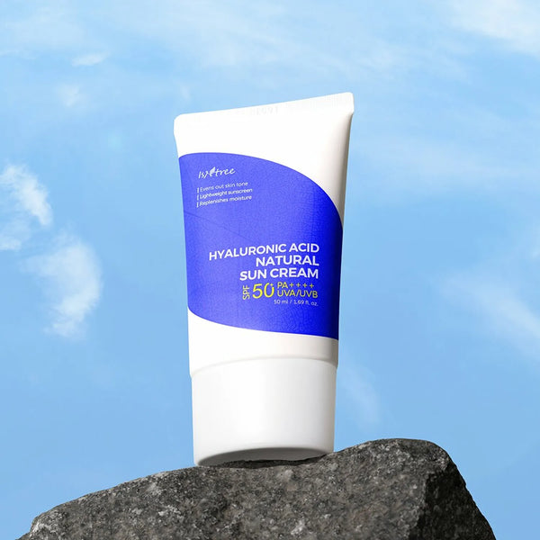 Mitrinošs minerālu saules aizsargkrēms IsNtree Hyaluronic Acid Natural Sun Cream SPF50+ PA++++