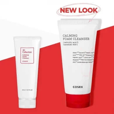 Nomierinošas putiņas problemātiskai ādai COSRX AC Collection Calming Foam Cleanser