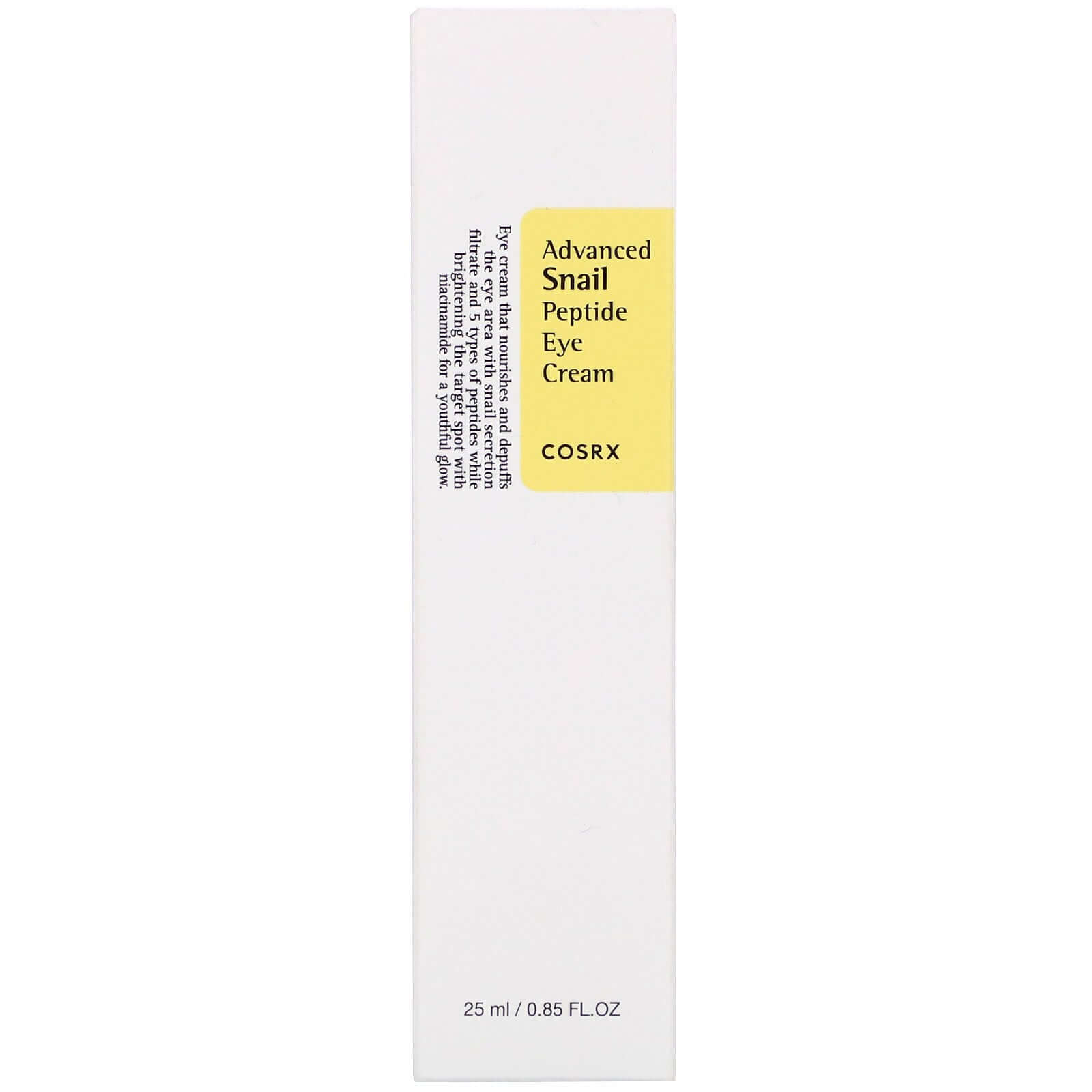 Krēms priekš acu plakstiņiem ar peptīdiem pret grumbām Cosrx Advanced Snail Peptide Eye Cream