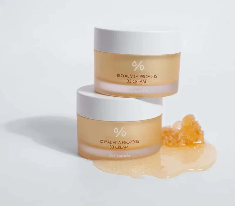 Krēms ar propolisa ekstraktu mirdzuma piešķiršanai ādai Dr.Ceuracle Royal Vita Propolis 33 Cream
