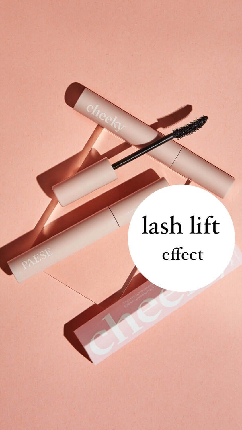 Ilgnoturīga skropstu tuša Paese The Lift Up Mascara Cheeky