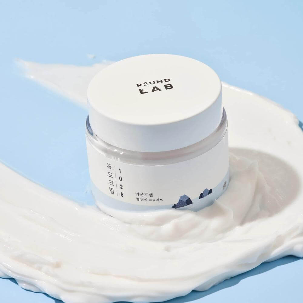 Mitrinošs krēms ar keramīdiem un jūras ūdeni Round Lab 1025 Dokdo Cream
