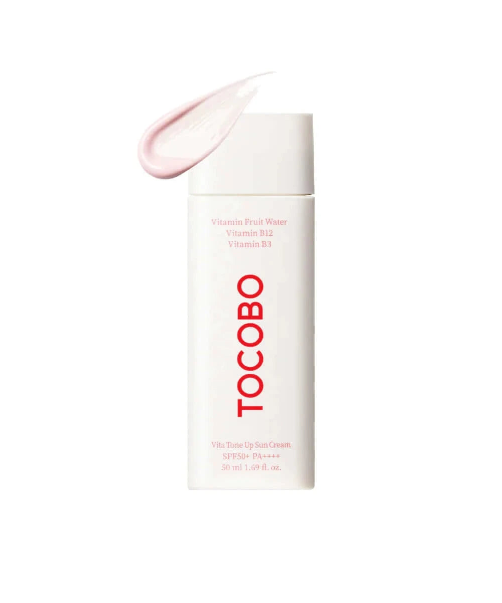 Saules aizsardzības krēms ar tonējošu efektu TOCOBO VITA TONE UP SUN CREAM DELUXE SPF50+ PA++++