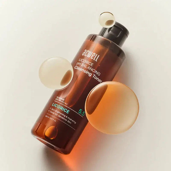 Nedaudz skābs attīrošs toniks ar lakricas ekstraktu Acwell 5.5 Licorice pH Balancing Cleansing Toner