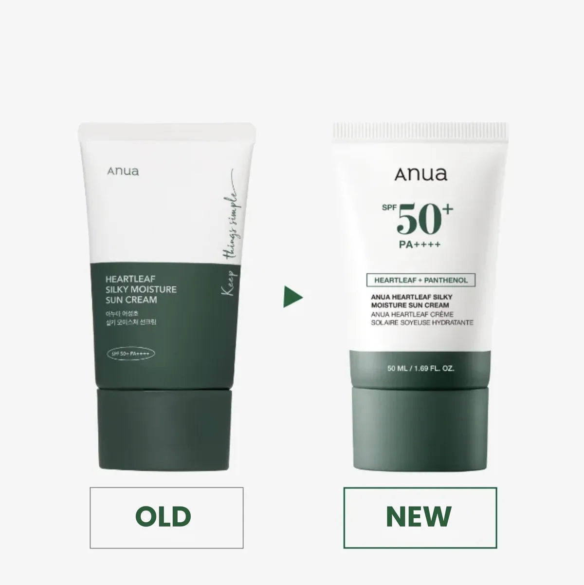 Anua Heartleaf Silky Moisture Sun Cream SPF50+PA++++