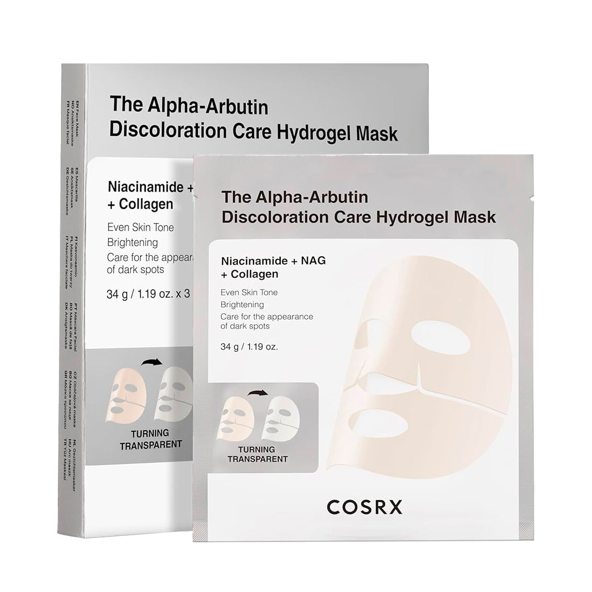 Cosrx The Alpha-Arbutin Discoloration Care Hydrogel Mask