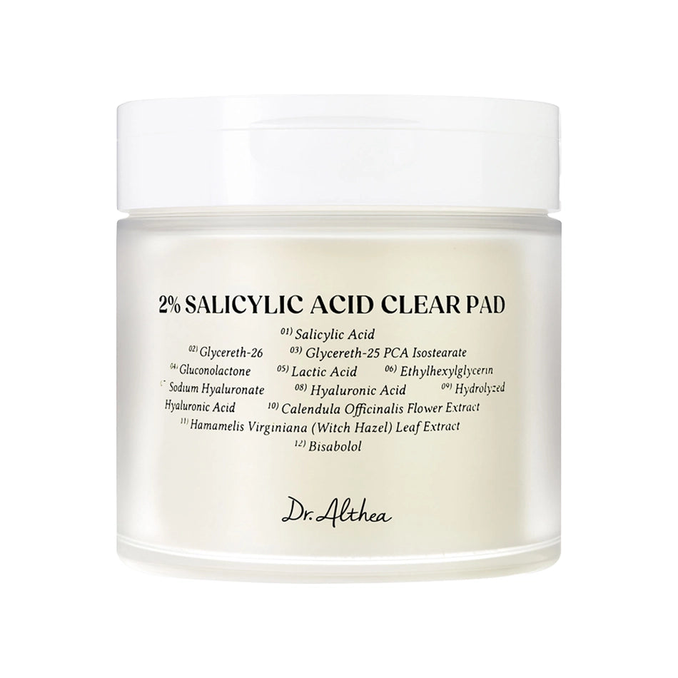 Ar toniku un salicilskābi piesūcināti spilventiņi Dr.Althea 2% Salicylic Acid Clear Pad