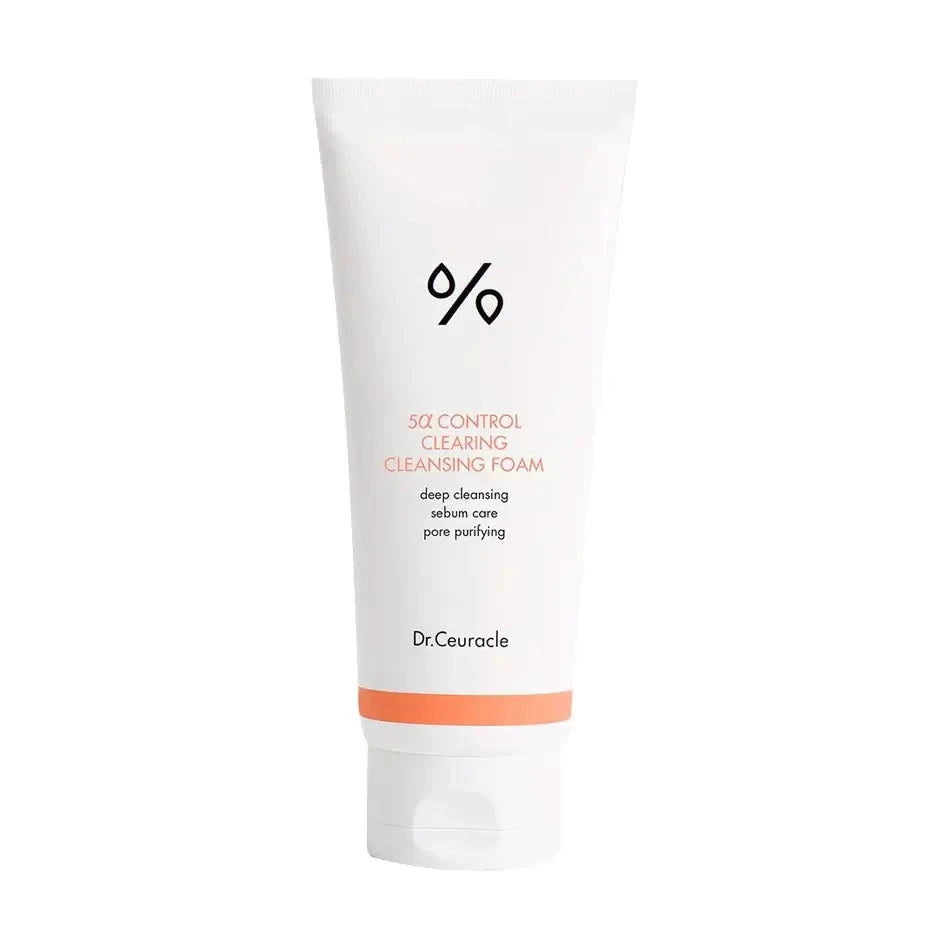 Sebumu regulējošās putiņas taukainai ādai Dr.Ceuracle 5α Control Clearing Cleansing Foam