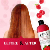Kondicionieris-skalotājs matiem ar sastāvā iekļautu aveņu etiķi Esthetic House CP-1 Raspberry Treatment Vinegar