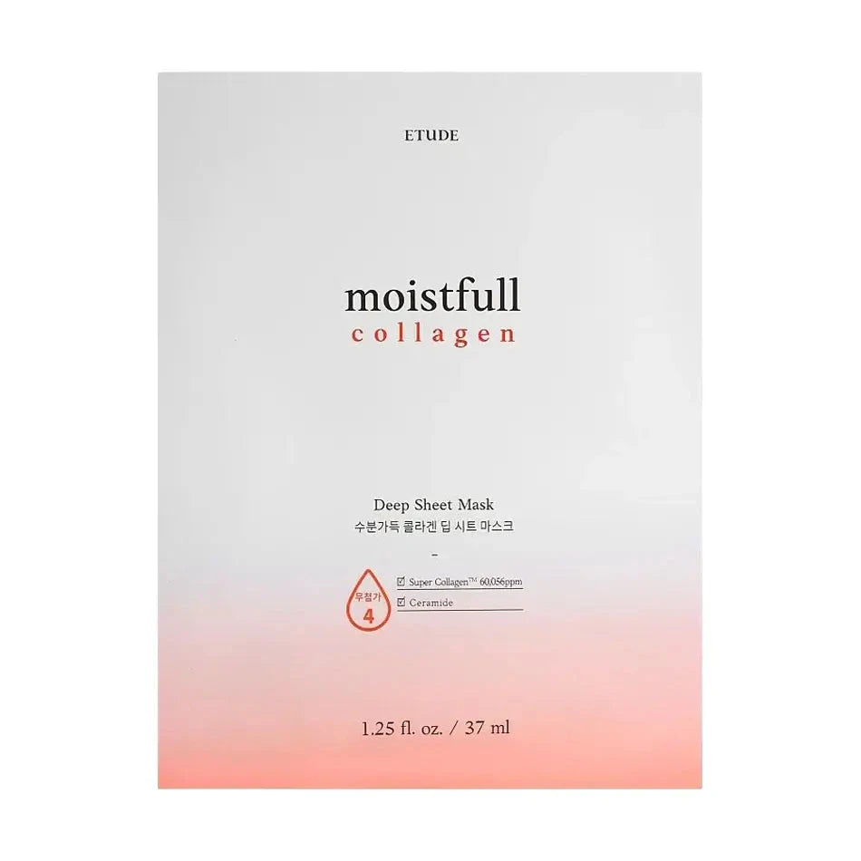 Auduma maska ar kolagēnu un keramīdu Etude House Moistfull Collagen Deep Sheet Mask