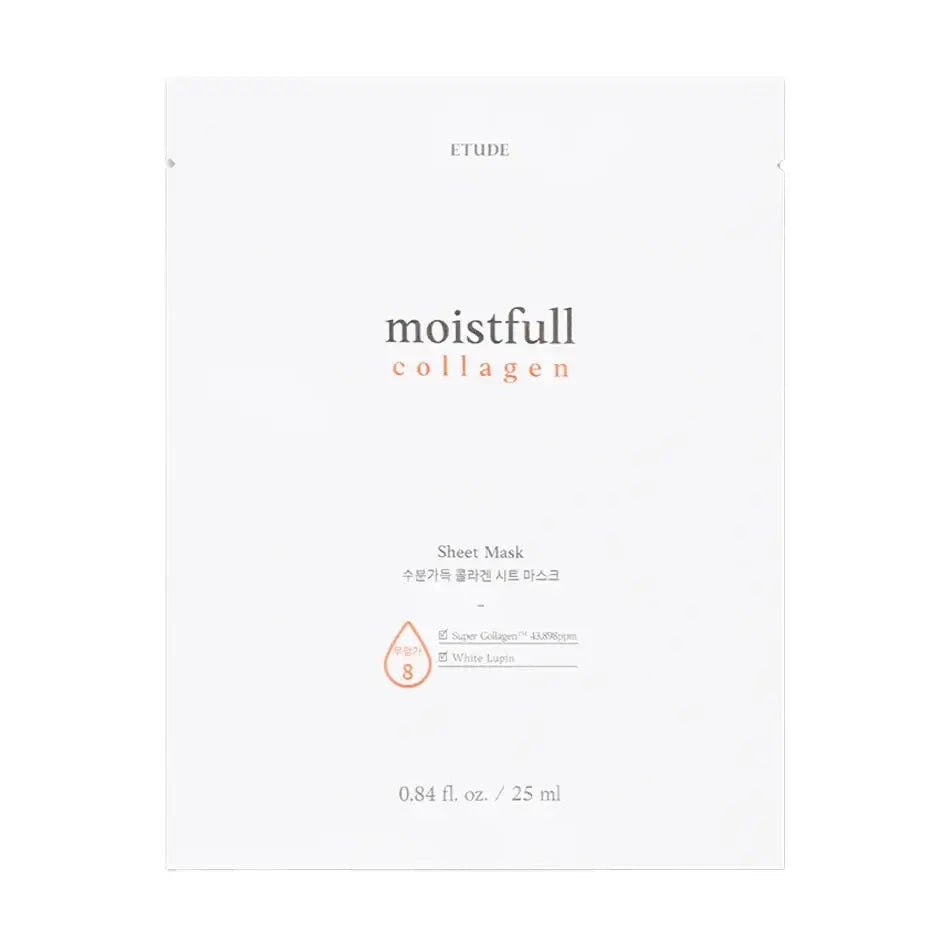 Auduma maska sejai ar kolagēnu Etude House Moistfull Collagen Sheet Mask
