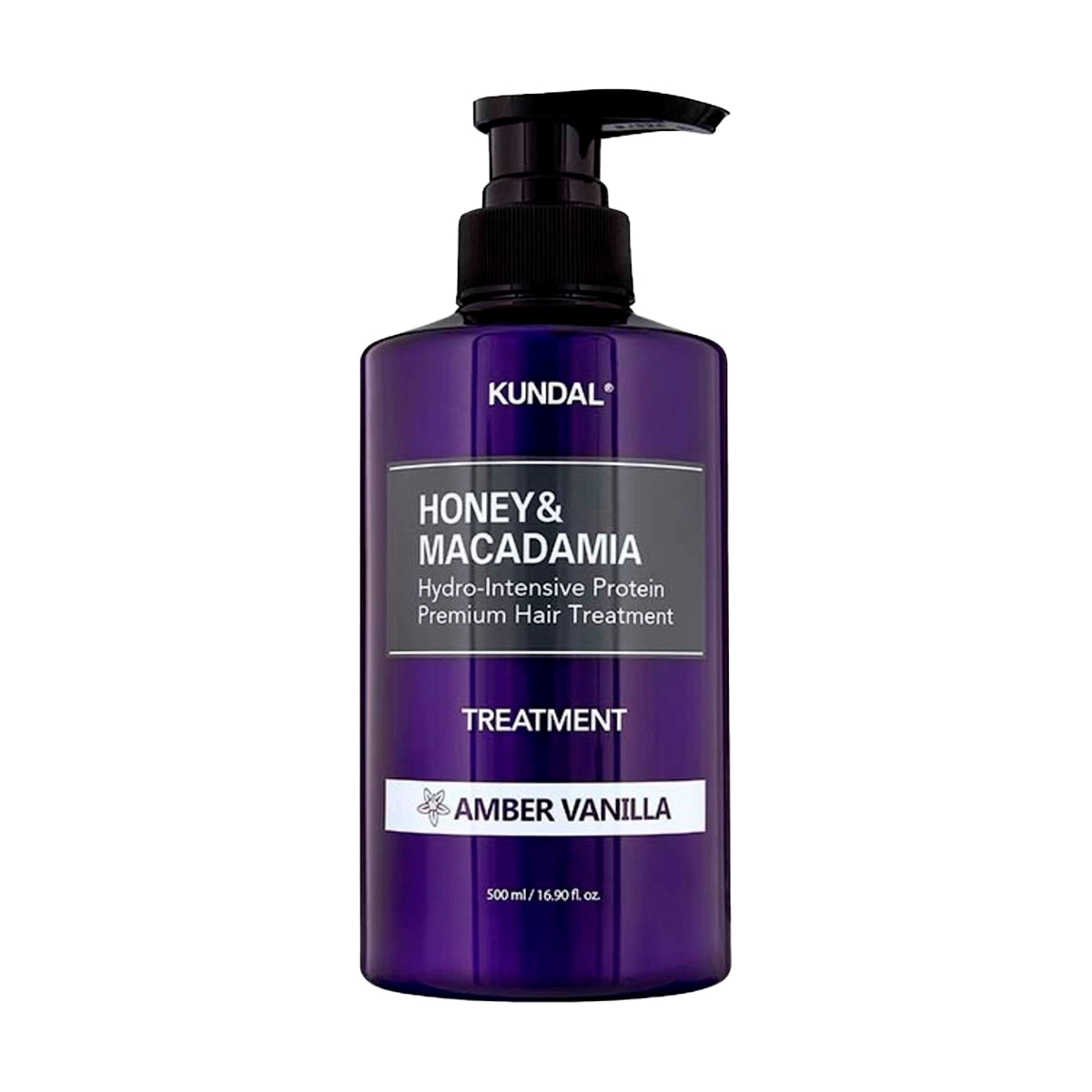 Barojoša matu maska KUNDAL Honey & Macadamia Protein Treatment Amber Vanilla