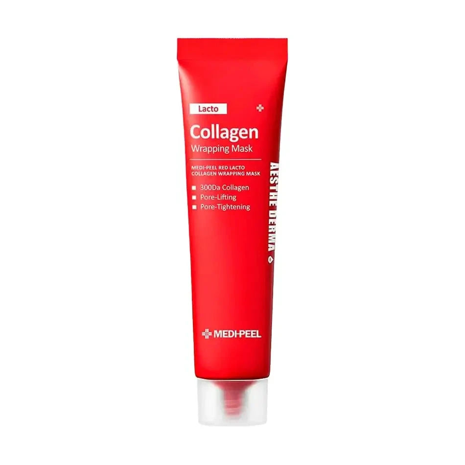 Maska-plēve poru sašaurināšanai ar kolagēnu Medi-Peel Red Lacto Collagen Wrapping Mask