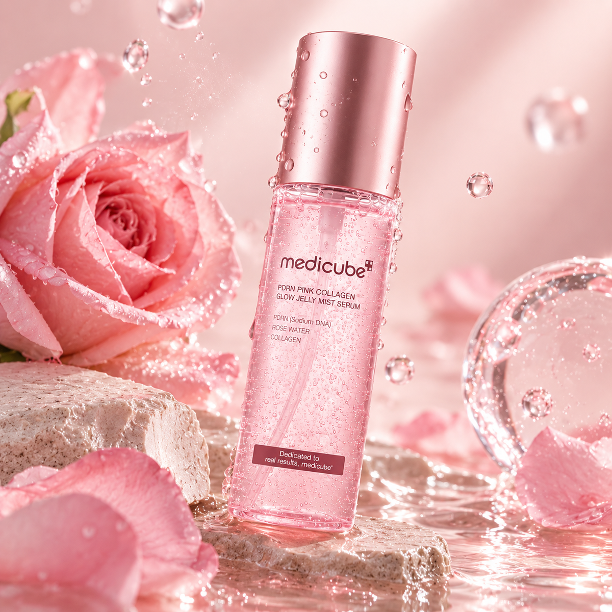 Medicube PDRN Pink Collagen Glow Jelly Mist Serum