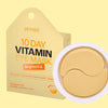 Ādu atsvaidzinoši hidrogela spilventiņi Petitfee 10 Day Vitamin Eye Masks Brightening
