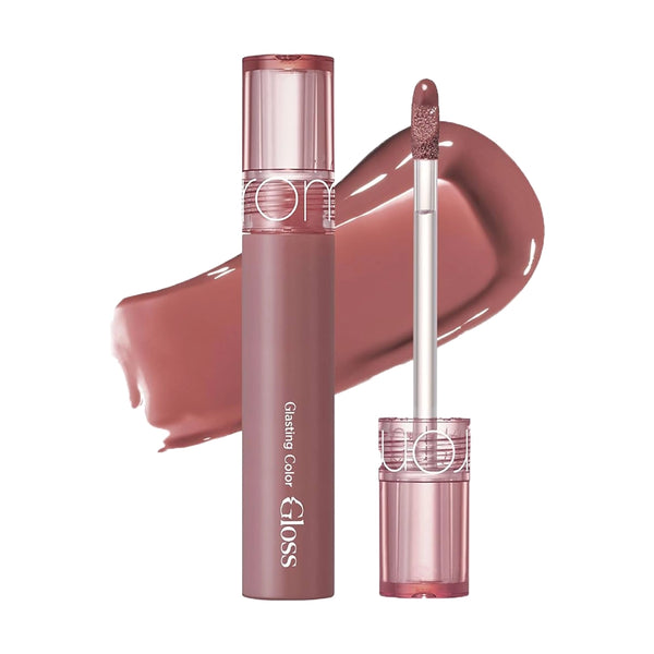 Noturīgs lūpu spīdums ar stikla lūpu efektu Rom&nd Glasting Color Gloss