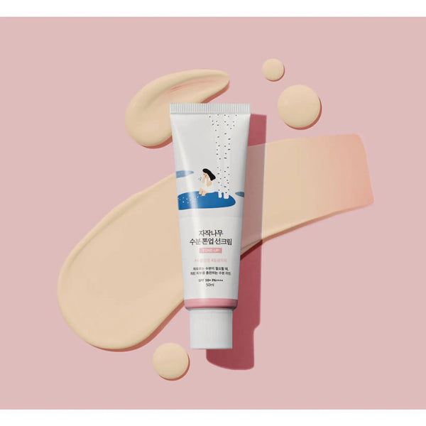 Tonējošs saules aizsargkrēms Round Lab Birch Juice Moisturizing Tone-Up Sunscreen SPF50+ PA++++