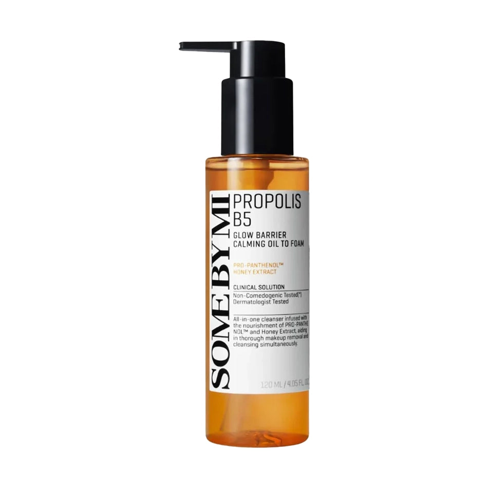 Eļļa-putiņas mirdzuma piešķiršanai ar propolisu Some By Mi Propolis B5 Glow Barrier Calming Oil To Foam