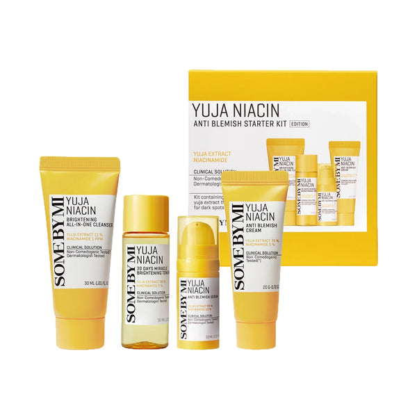 Miniatūru komplekts ādas izgaismošanai Some By Mi Yuja Niacin Anti Blemish Starter Kit Edition