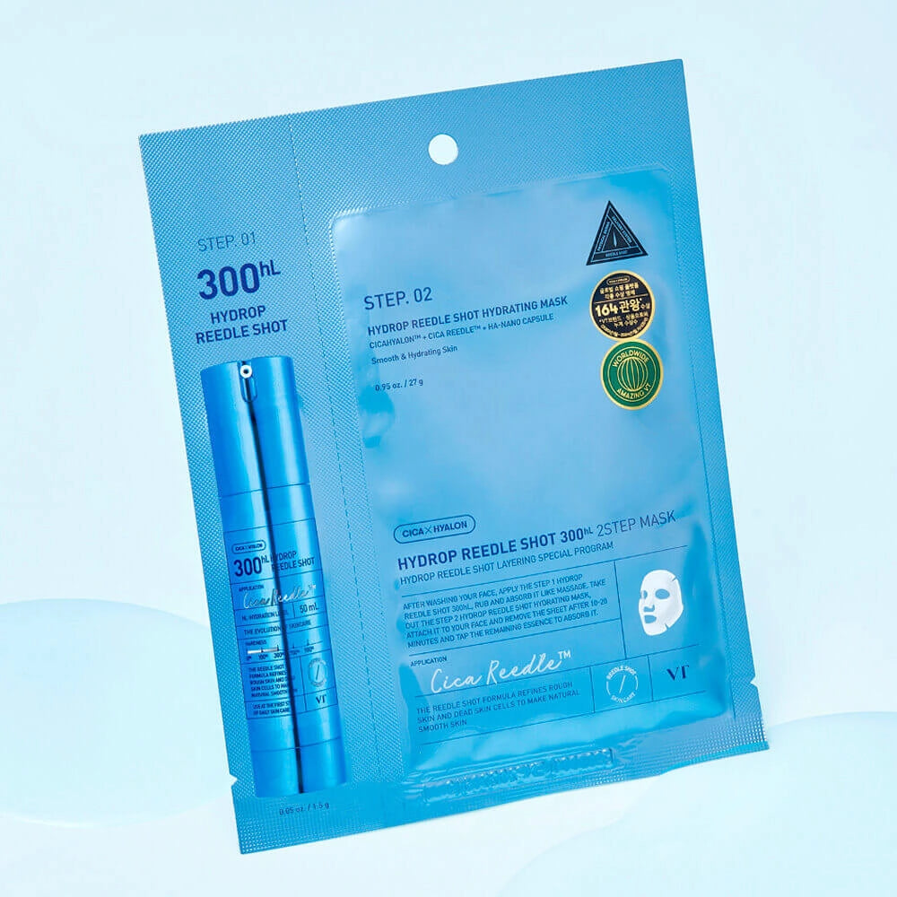 2 soļu mitrinošā maska VT Cosmetics Hydrop Reedle Shot 300hL 2-Step Mask