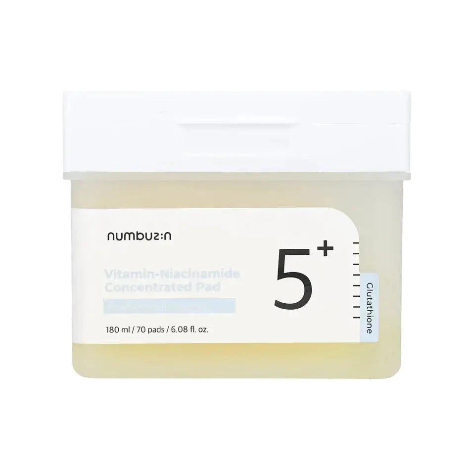Balinoši vitamīniem bagāti spilventiņi ar niacinamīdu Numbuzin No.5 Vitamin-Niacinamide Concentrated Pad