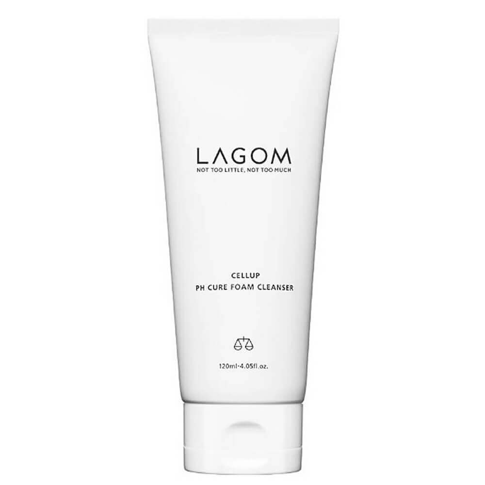 Mitrinošas vājskābes putiņas sejas mazgāšanai Lagom Cellup Ph Cure Foam Cleanser